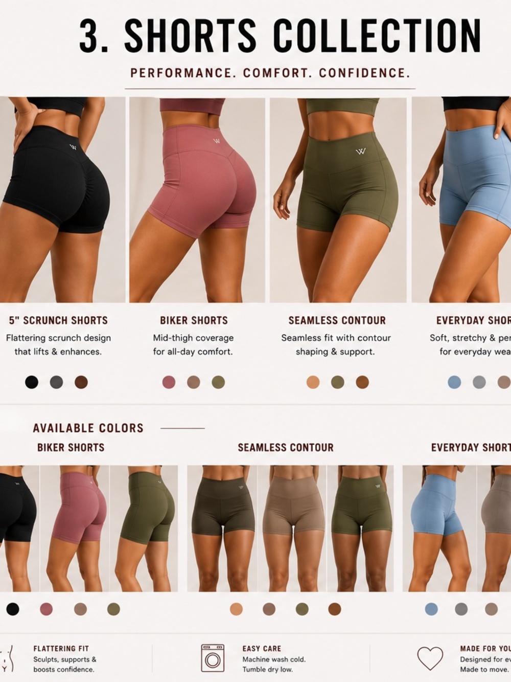 WARRIOR WEAR 5” Scrunch Shorts | High Waist Seamless Gym Shorts | Women’s Active